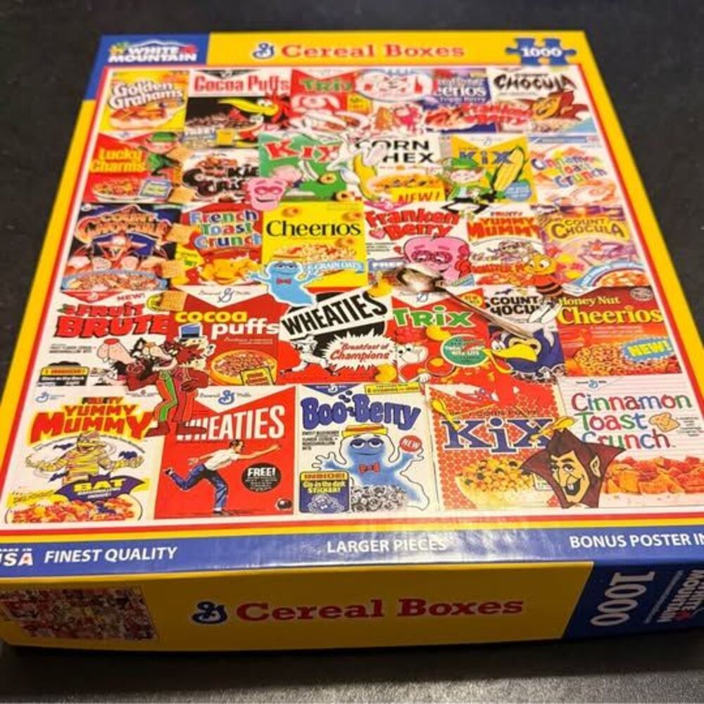 Cereal Boxes 1000 Piece Jigsaw Puzzle